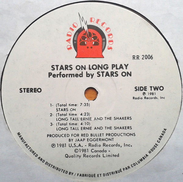 Stars On 45 / Long Tall Ernie And The Shakers : Stars On Long Play (LP, Album, Club, Mixed)