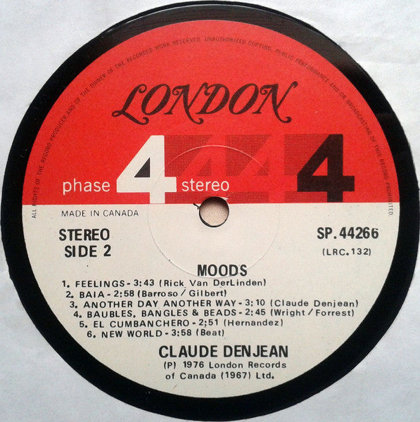 Claude Denjean : Moods (LP, Album)