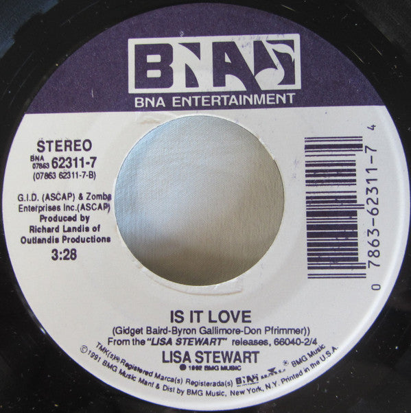 Lisa Stewart (4) : Somebody's In Love (7", Single)