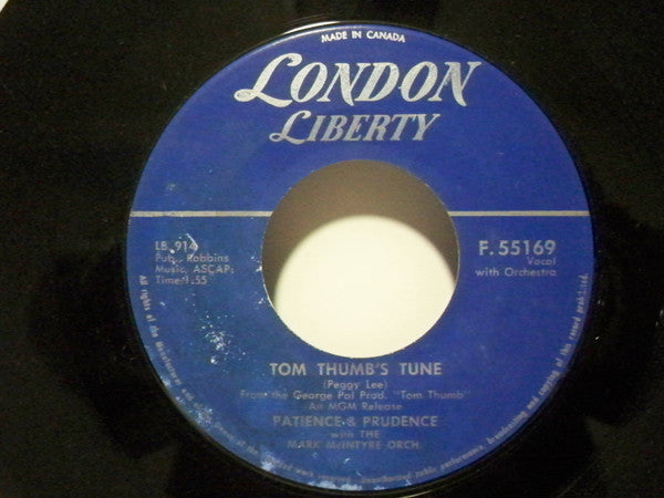 Patience & Prudence : Tom Thumb's Tune / Golly Oh Gee (7", Single)