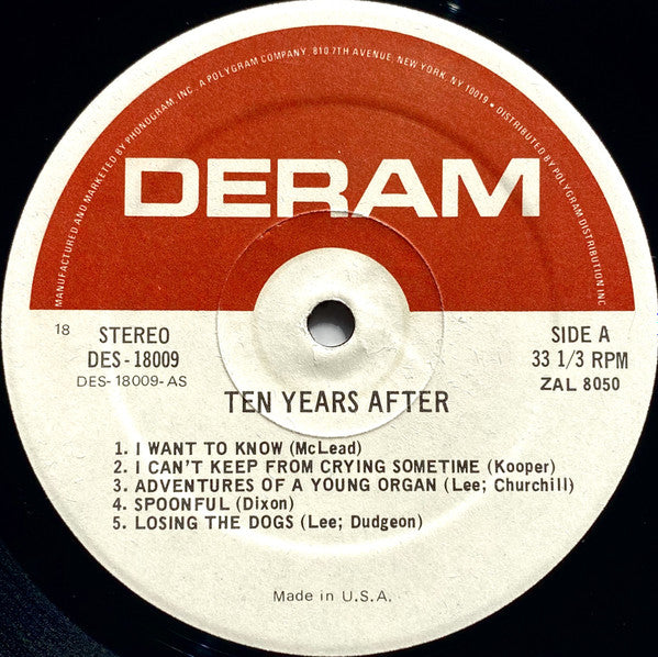Ten Years After : Ten Years After (LP, Album)