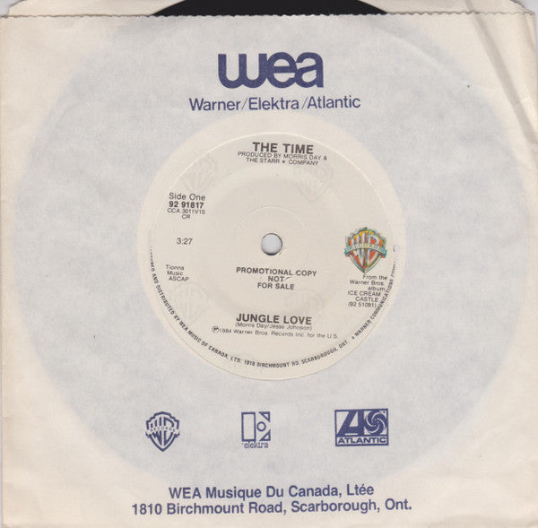 The Time : Jungle Love (7", Single, Promo)