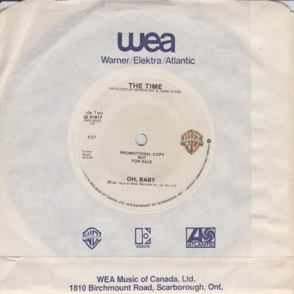 The Time : Jungle Love (7", Single, Promo)