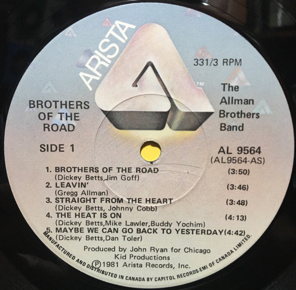 The Allman Brothers Band : Brothers Of The Road (LP, Album)