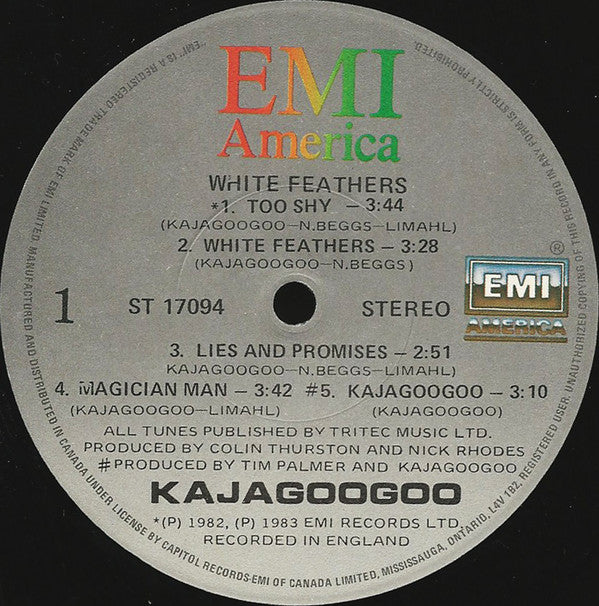 Kajagoogoo : White Feathers (LP, Album)