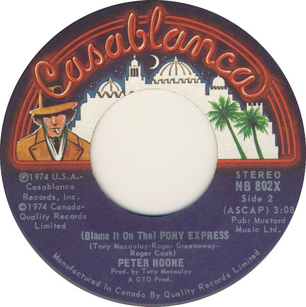 Peter Noone : Meet Me On The Corner Down At Joe's Cafe (7", Single)