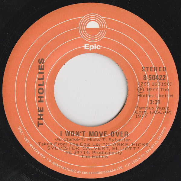 The Hollies : Draggin' My Heels (7", Single)