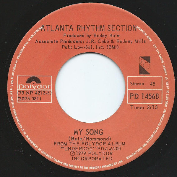 Atlanta Rhythm Section : Do It Or Die / My Song (7", Single)