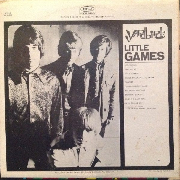 The Yardbirds : Little Games (LP, Album)