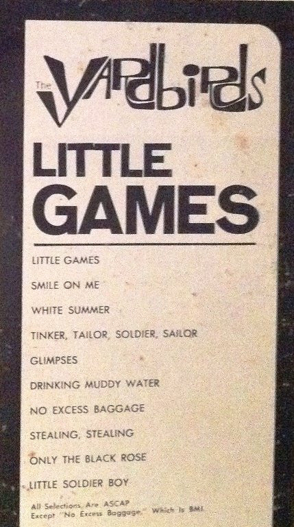 The Yardbirds : Little Games (LP, Album)