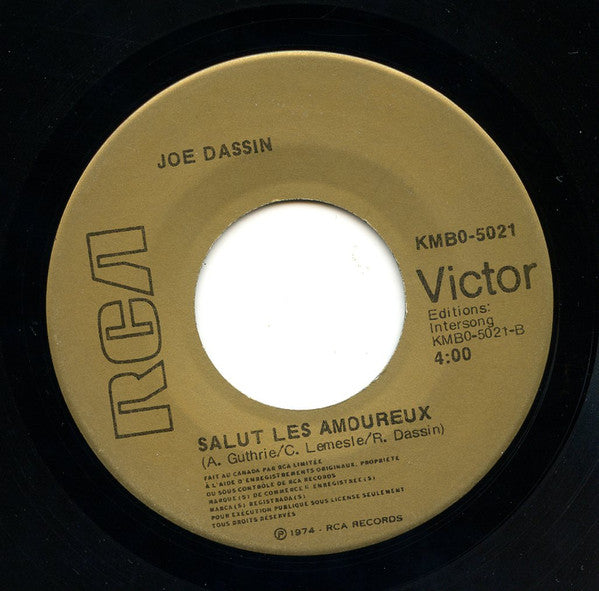Joe Dassin : Le Moustique / Salut Les Amoureux (7", Single)
