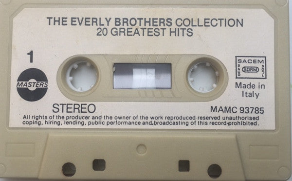 Everly Brothers : The Everly Brothers Collection - 20 Greatest Hits (Cass, Comp)