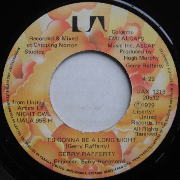 Gerry Rafferty : Get It Right Next Time (7", Single)