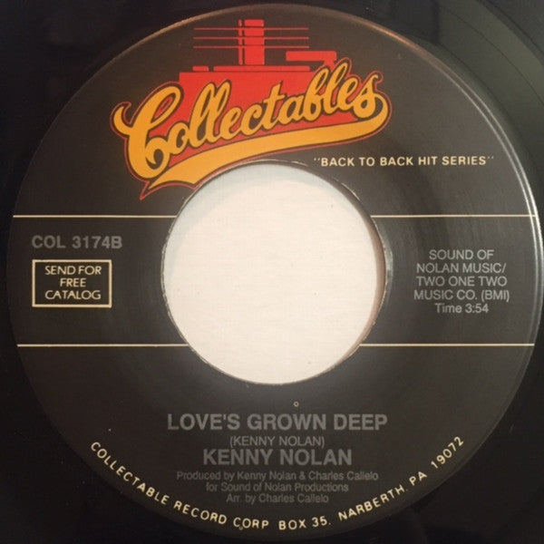 Kenny Nolan : I Like Dreamin' / Love's Grown Deep (7", RE)