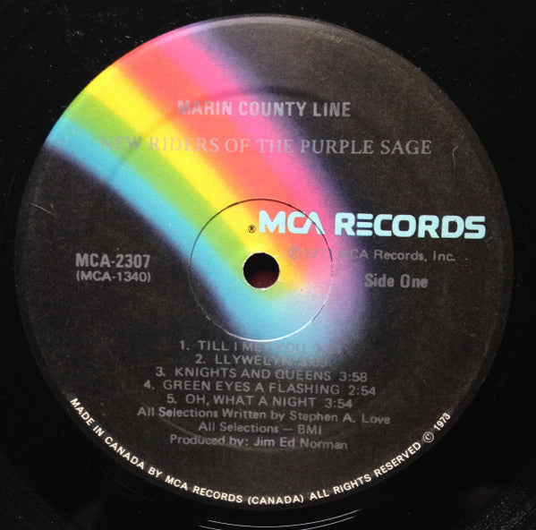 New Riders Of The Purple Sage : Marin County Line (LP, Album)