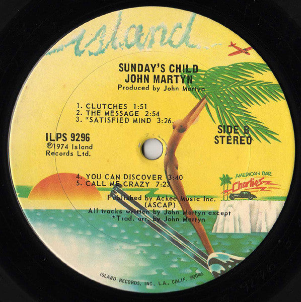 John Martyn : Sunday's Child (LP, Album)