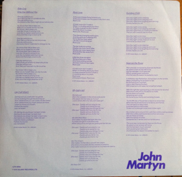 John Martyn : Sunday's Child (LP, Album)