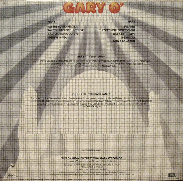 Gary O'Connor : Gary O' (LP, Album)