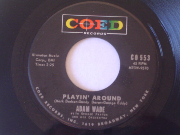 Adam Wade (2) : As If I Didn't Know / Playin' Around (7", Single)