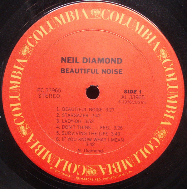 Neil Diamond : Beautiful Noise (LP, Album, Pit)