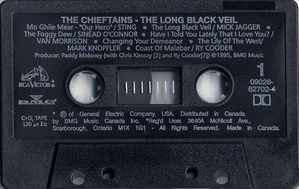 The Chieftains : The Long Black Veil (Cass, Album, Dol)