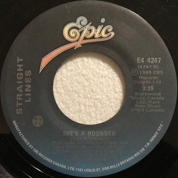 Straight Lines : Roanne (7", Single)