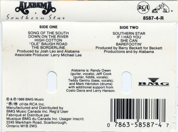 Alabama : Southern Star (Cass, Album, Dol)