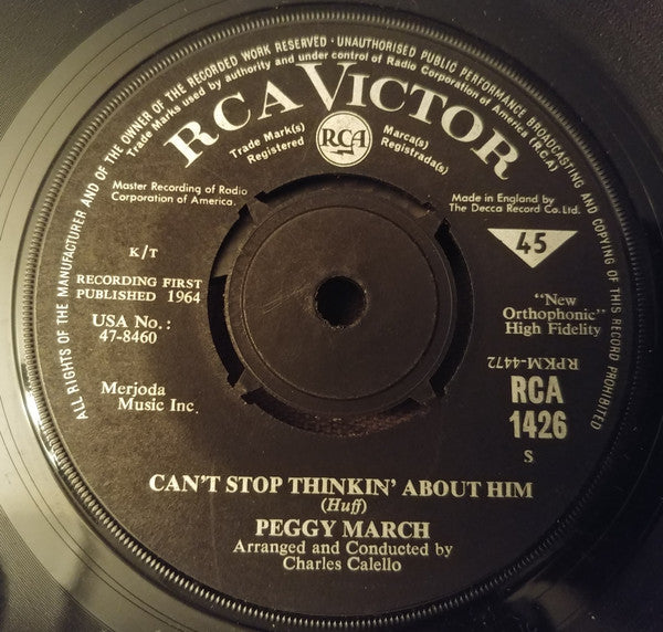 Peggy March : Watch What You Do With My Baby (7", Single)