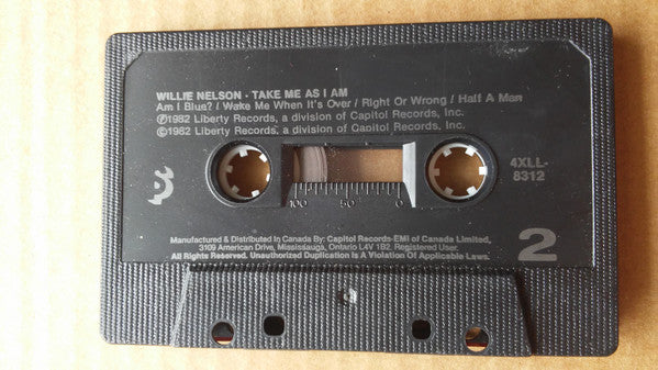 Willie Nelson : Take Me As I Am (Cass, Album, Comp)