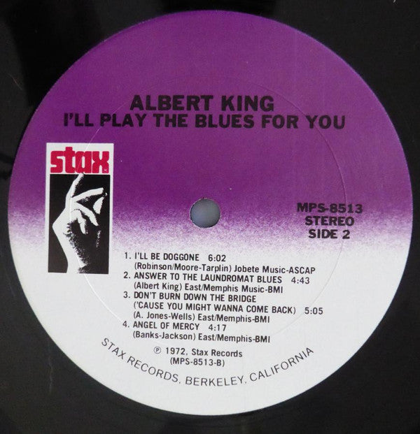 Albert King : I'll Play The Blues For You (LP, Album, RE, RM)
