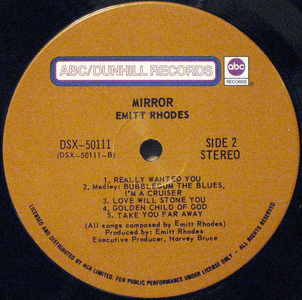 Emitt Rhodes : Mirror (LP, Album)