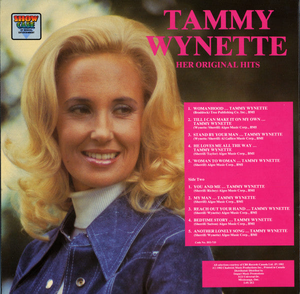 Tammy Wynette : Her Original Hits (LP, Comp)