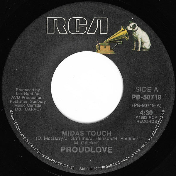 Proudlove : Midas Touch (7", Single)