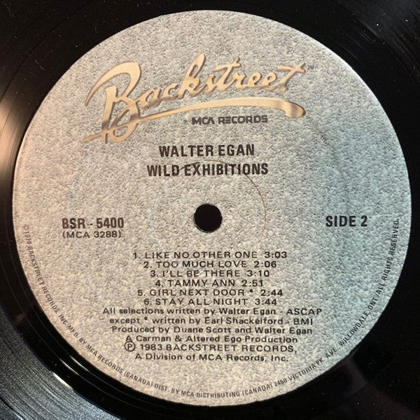 Walter Egan : Wild Exhibitions (LP, Album)