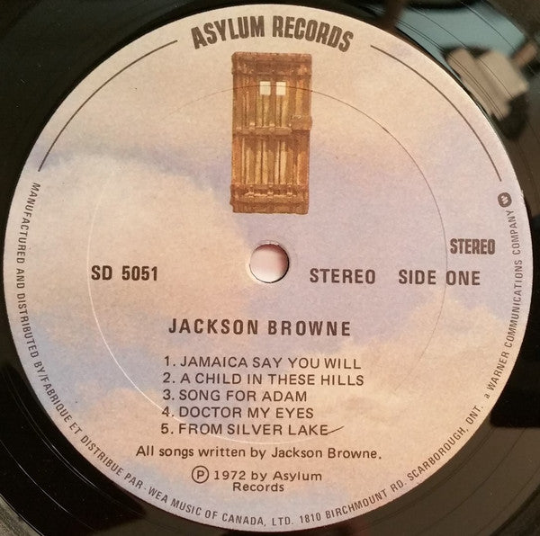 Jackson Browne : Jackson Browne (LP, Album, RP)