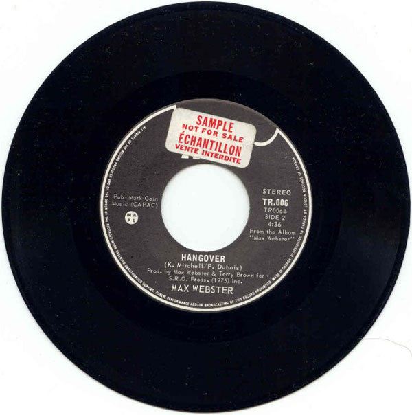 Max Webster : Blowing The Blues Away (7", Single)