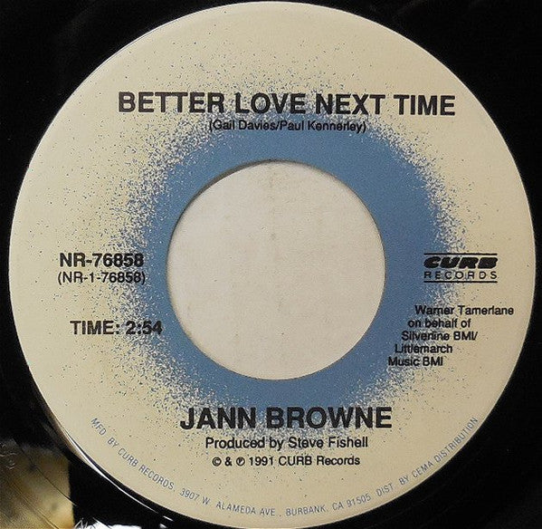 Jann Browne : Better Love Next Time (7", Single)