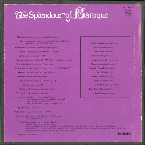 Various : The Splendour of Baroque (6xLP, Comp + Box)