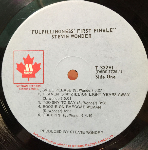 Stevie Wonder : Fulfillingness' First Finale (LP, Album, Gat)