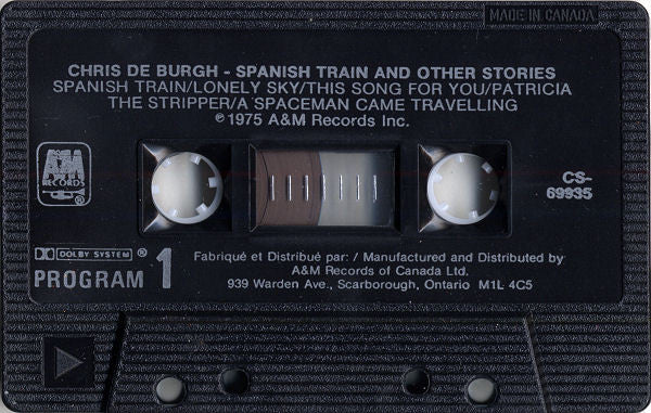 Chris de Burgh : Spanish Train And Other Stories (Cass, Album, RE, Dol)