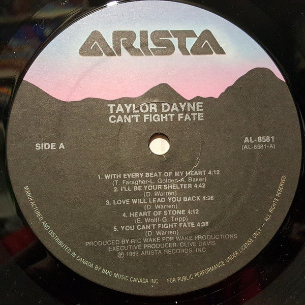 Taylor Dayne : Can't Fight Fate (LP, Album)