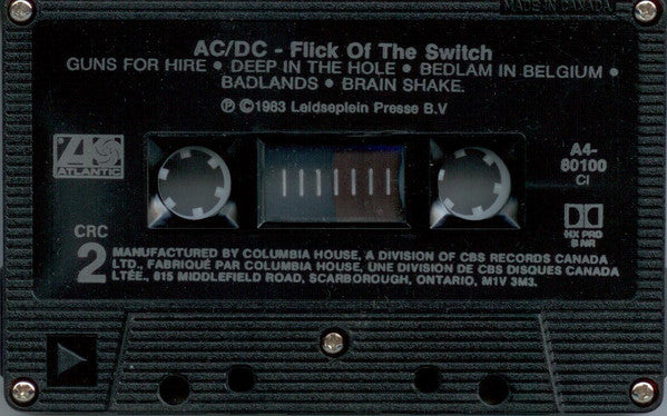 AC/DC : Flick Of The Switch (Cass, Album, Club, RE, Dol)