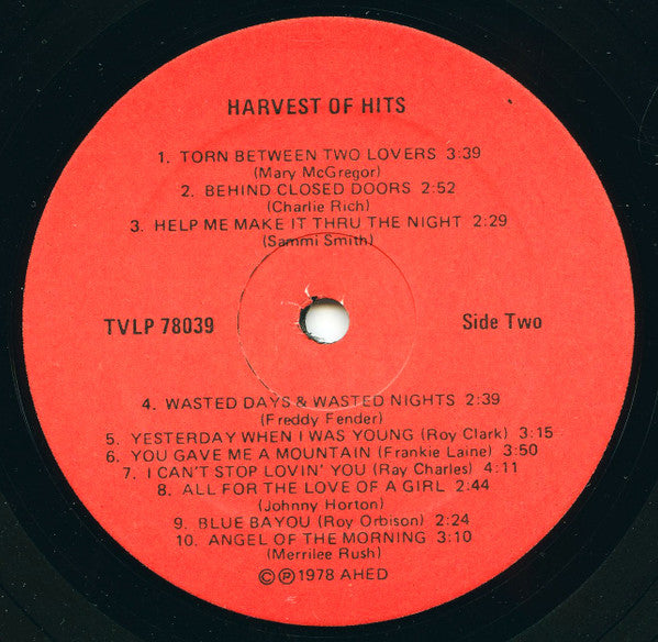 Various : Harvest Of Hits (LP, Comp, Red)