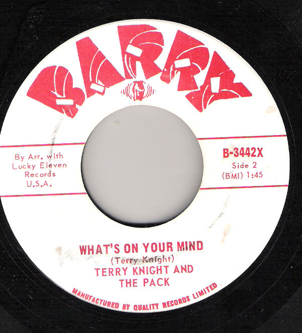 Terry Knight & The Pack : A Change On The Way (7", Single)