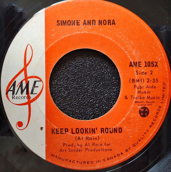 Simone And Nora : Whiskey Runner (7", Single)