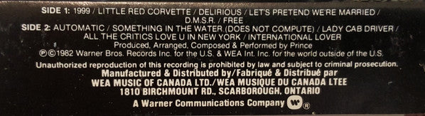 Prince : 1999 (Cass, Album, Dol)