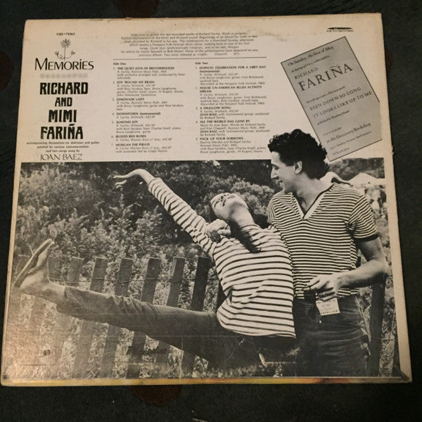 Richard & Mimi Farina : Memories (LP, Album)