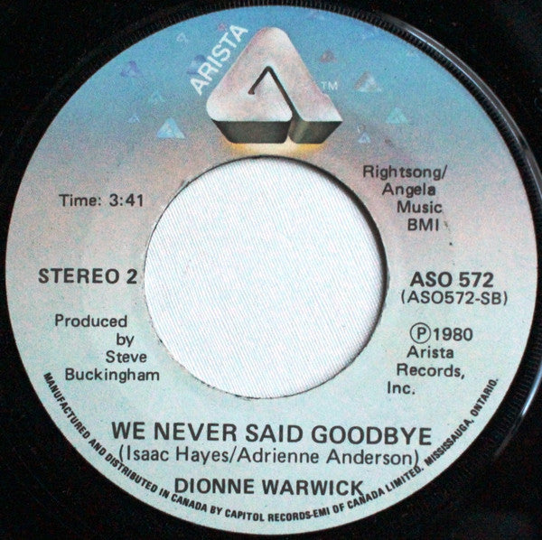 Dionne Warwick : Easy Love (7", Single)