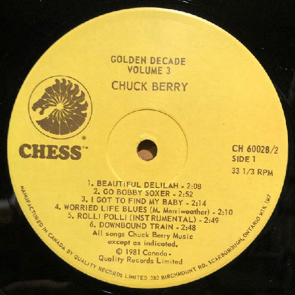 Chuck Berry : Golden Decade Volume 3 (2xLP, Comp, RE, Gat)