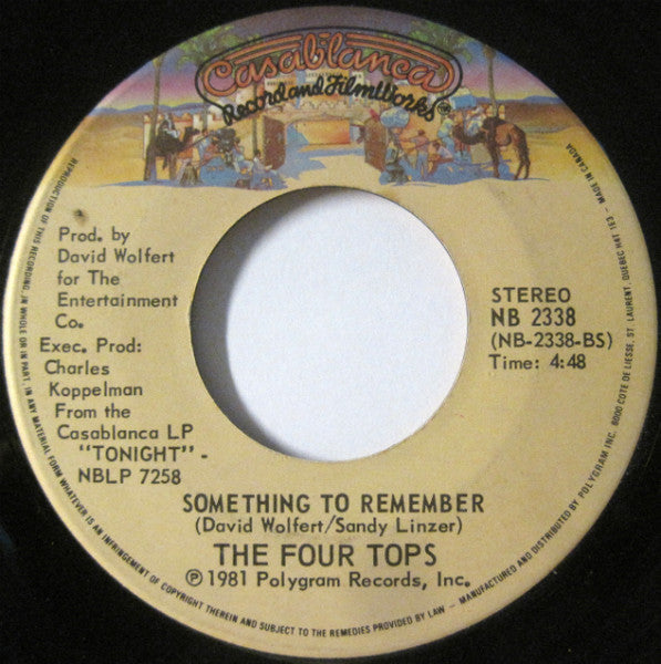 The Four Tops* : When She Was My Girl (7")